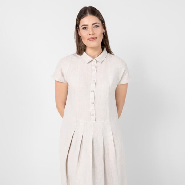 NICOLE Robe beige – Image 3