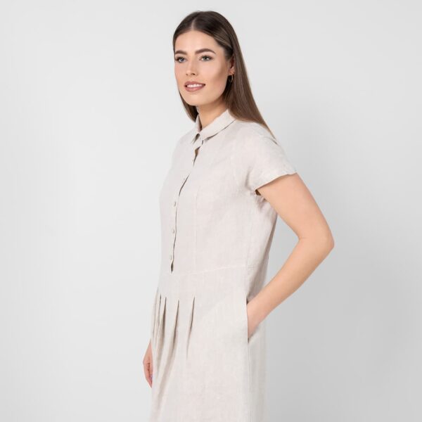 NICOLE Robe beige – Image 5