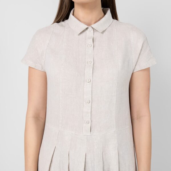 NICOLE Robe beige – Image 4