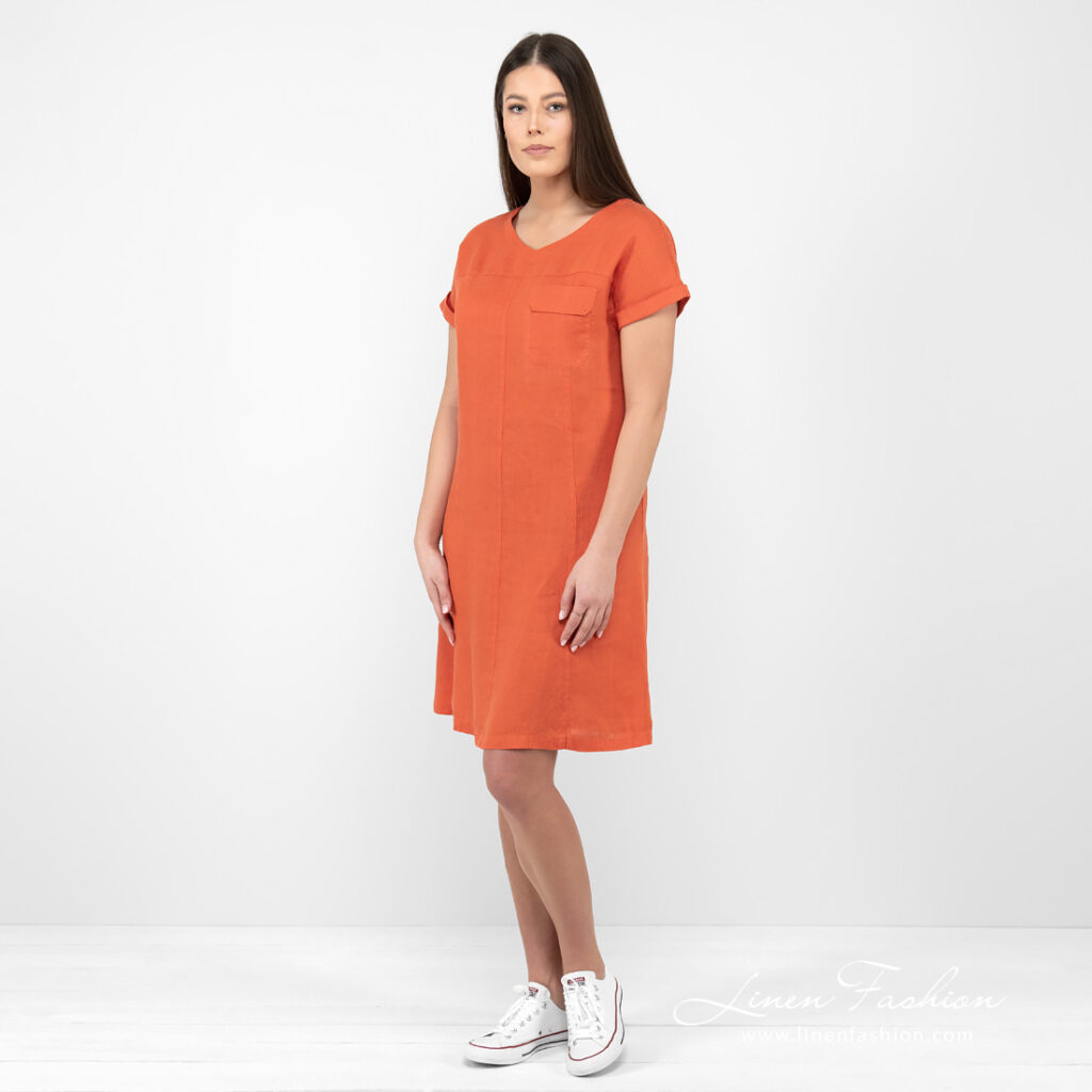 TIFANNY Robe orange 2 TIFANNY Robe orange – Image 2