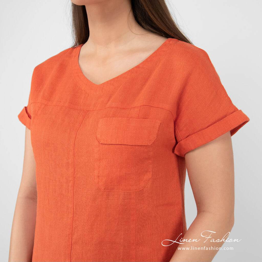 TIFANNY Robe orange 4 TIFANNY Robe orange – Image 4