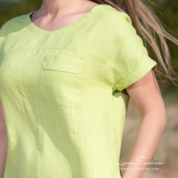 TIFANNY Robe vert clair – Image 3