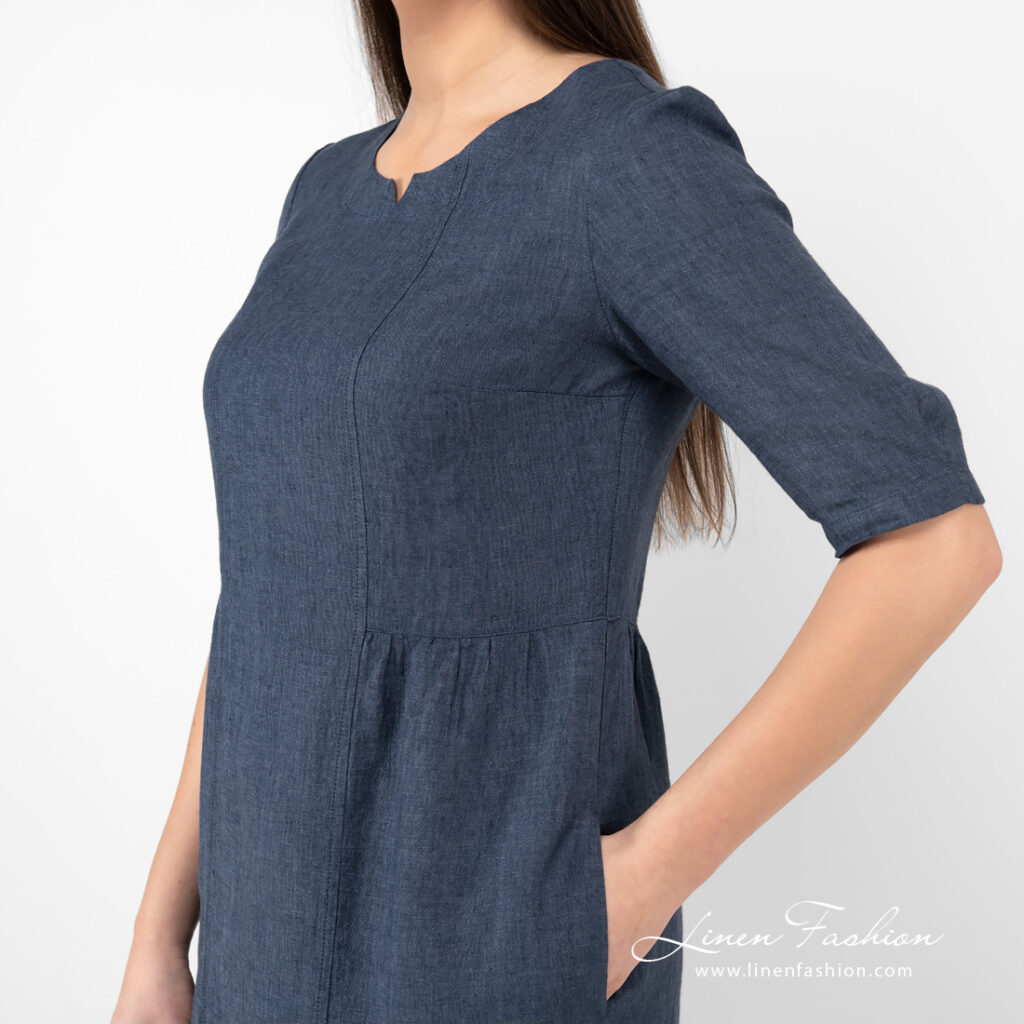 LEONA Robe bleu foncé 4 LEONA Robe bleu foncé – Image 4