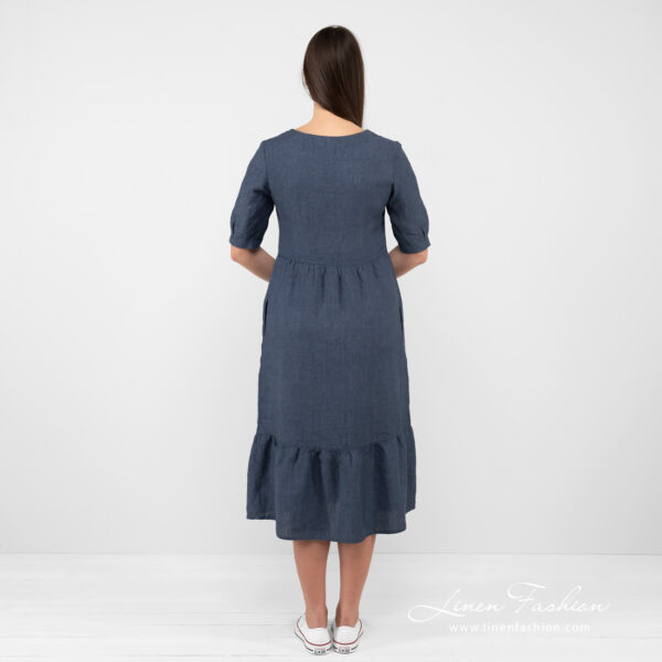 LEONA Robe bleu foncé – Image 5