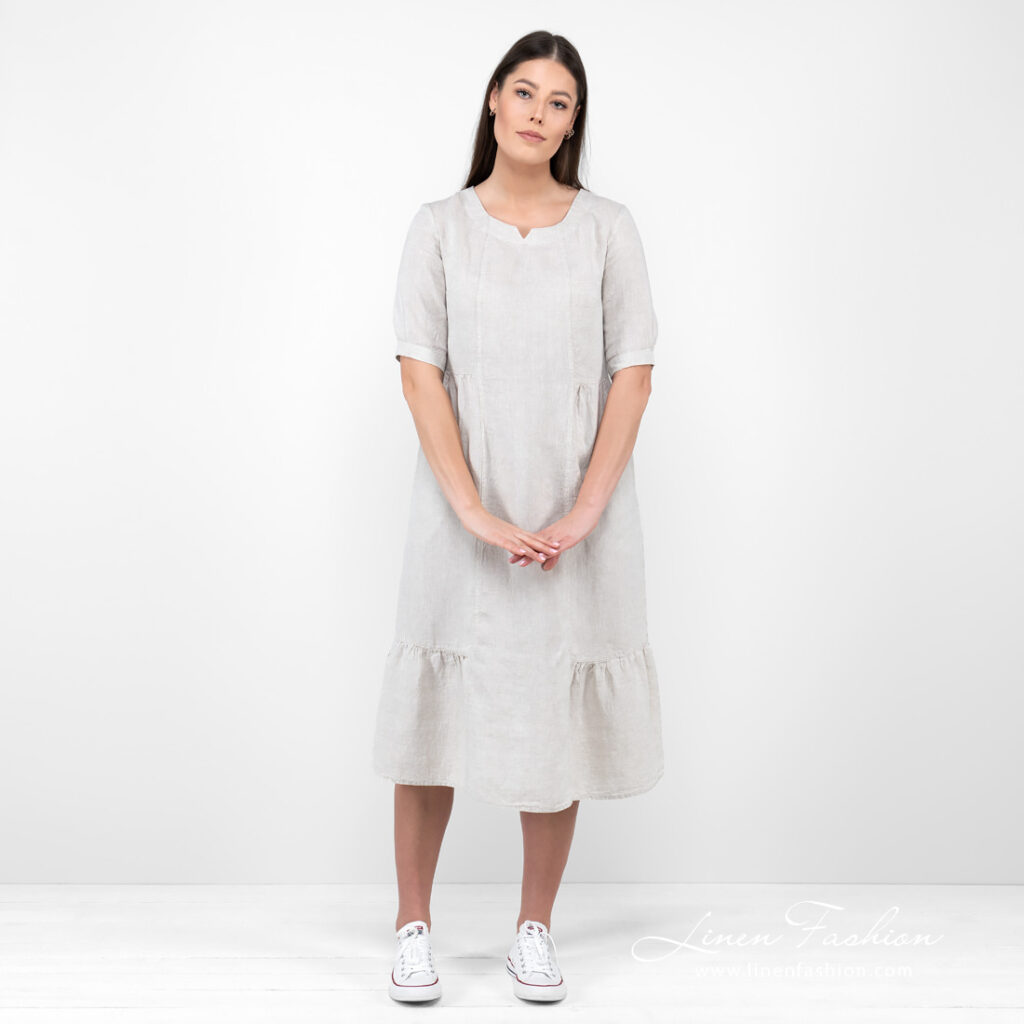 LEONA Robe beige 1 LEONA Robe beige