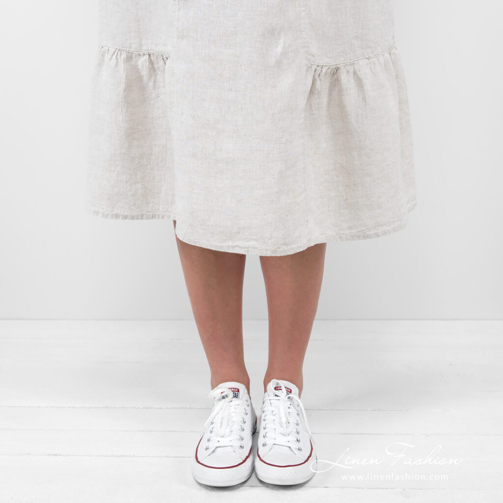 LEONA Robe beige 3 LEONA Robe beige – Image 3