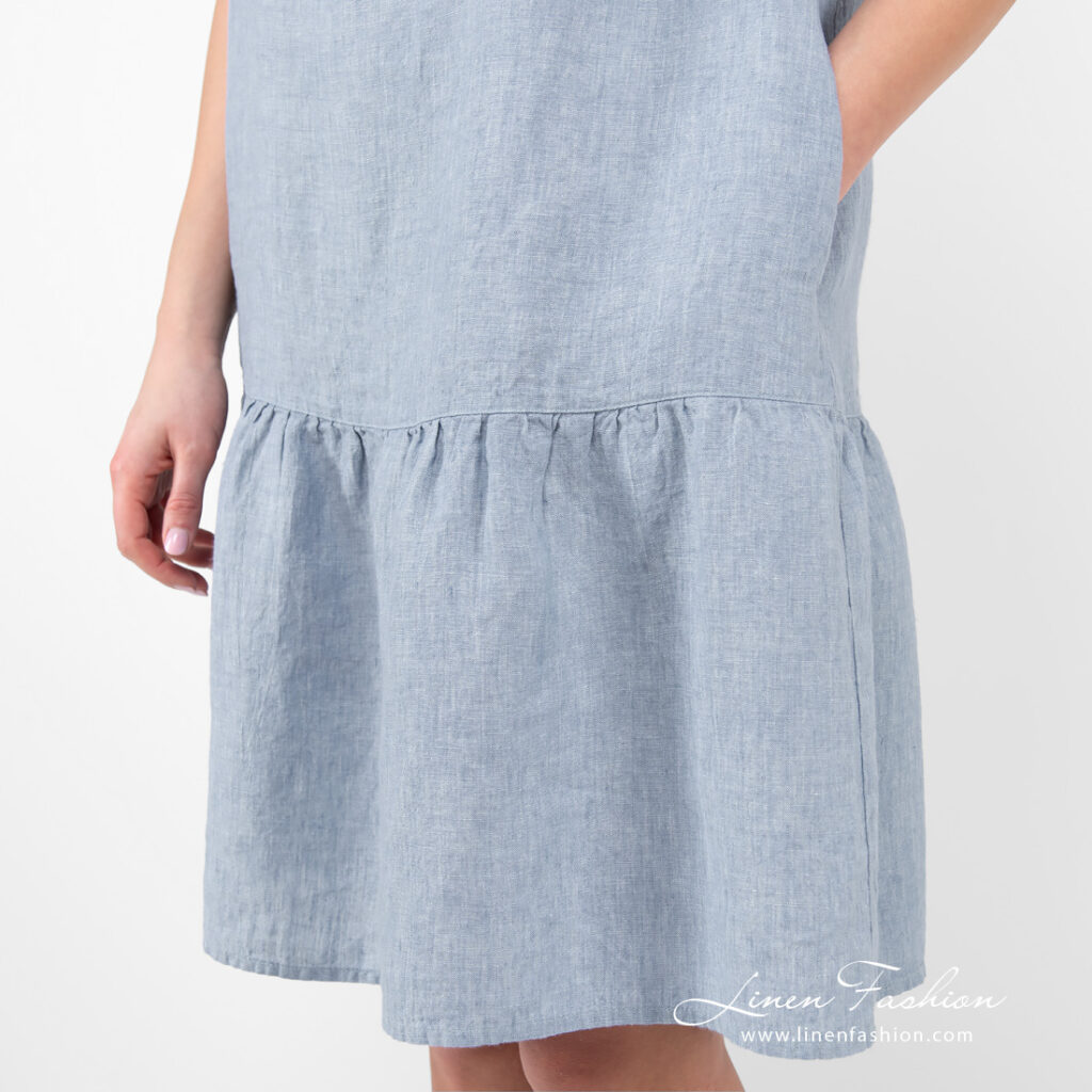 MEIRA Robe bleue 5 MEIRA Robe bleue – Image 5
