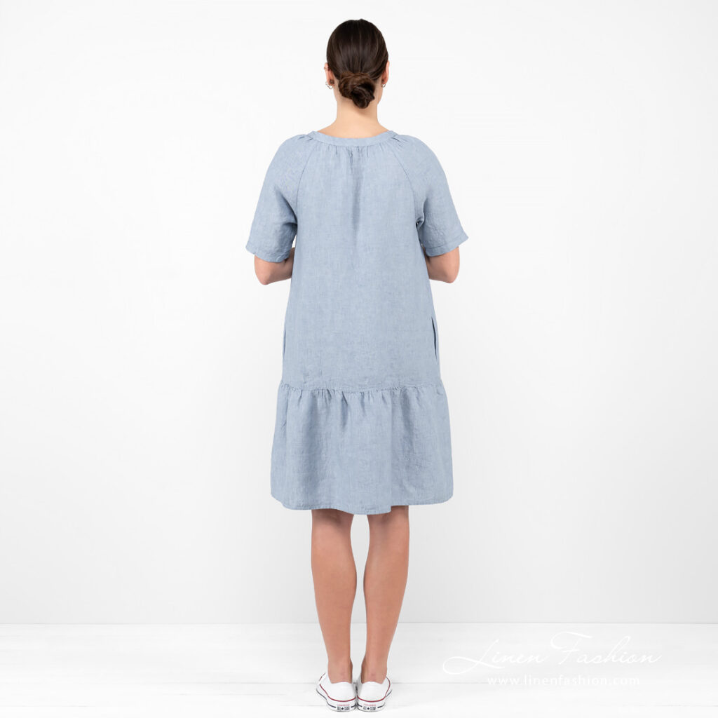 MEIRA Robe bleue 6 MEIRA Robe bleue – Image 6