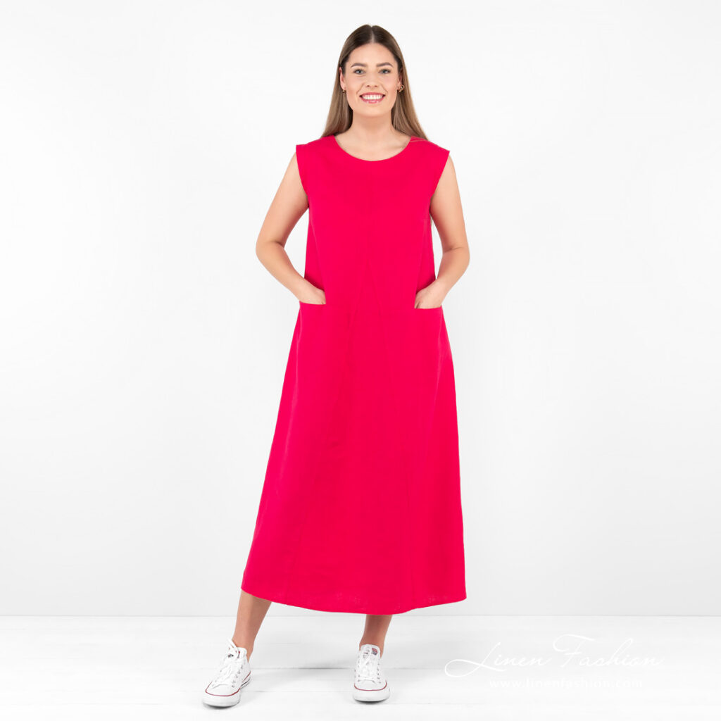 ELLE Robe fuchsia 6 ELLE Robe fuchsia – Image 6
