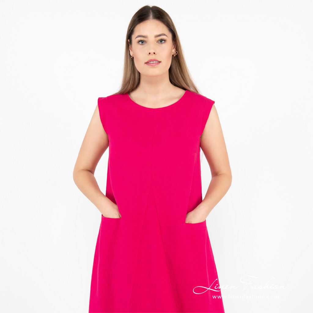 ELLE Robe fuchsia 4 ELLE Robe fuchsia – Image 4