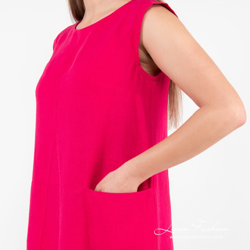 ELLE Robe fuchsia 3 ELLE Robe fuchsia – Image 3