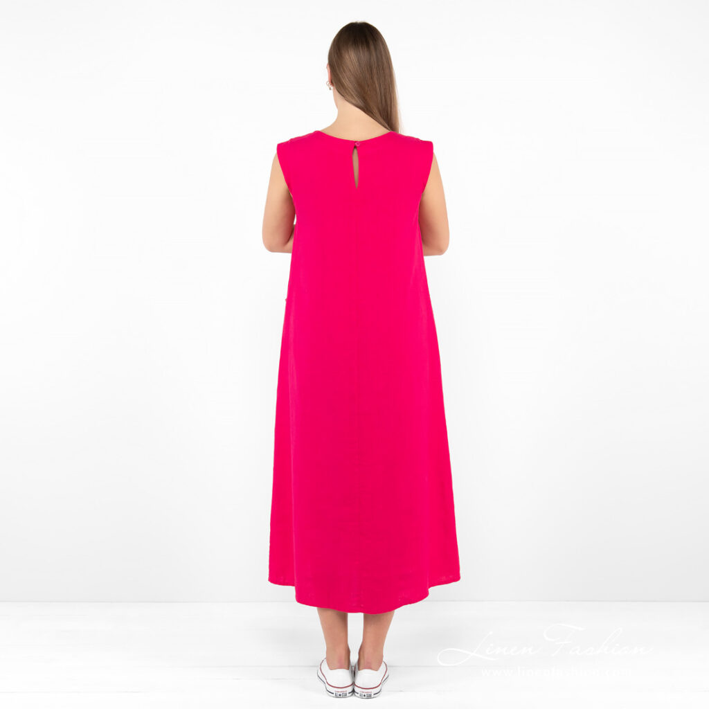 ELLE Robe fuchsia 2 ELLE Robe fuchsia – Image 2