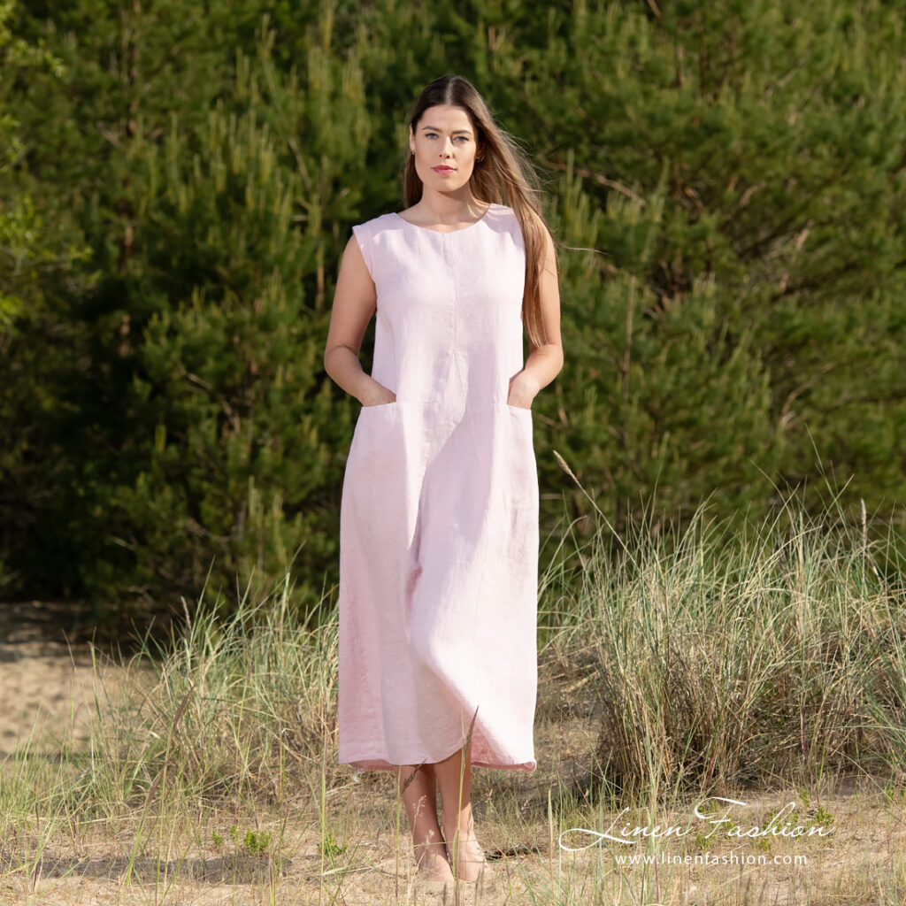 ELLE Robe rose 6 ELLE Robe rose – Image 6