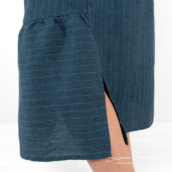 MINDY Robe bleue rayée – Image 6