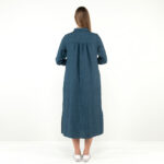MINDY Robe bleue rayée