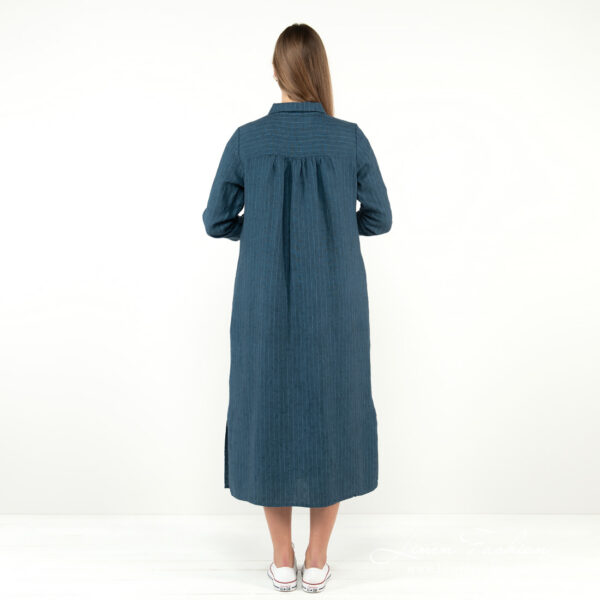 MINDY Robe bleue rayée – Image 7