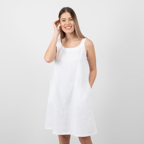 MINA Robe blanche – Image 3