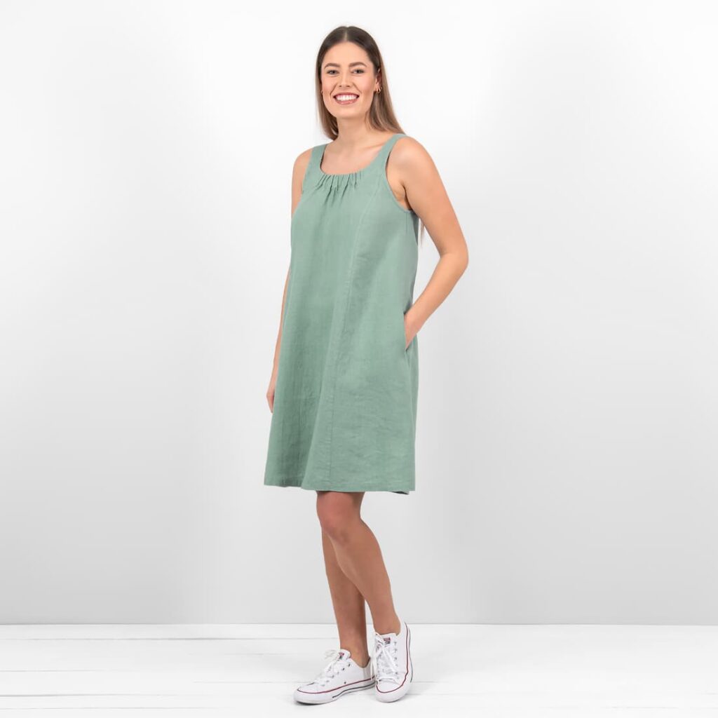 MINA Robe vert d'eau 2 MINA Robe vert d'eau – Image 2