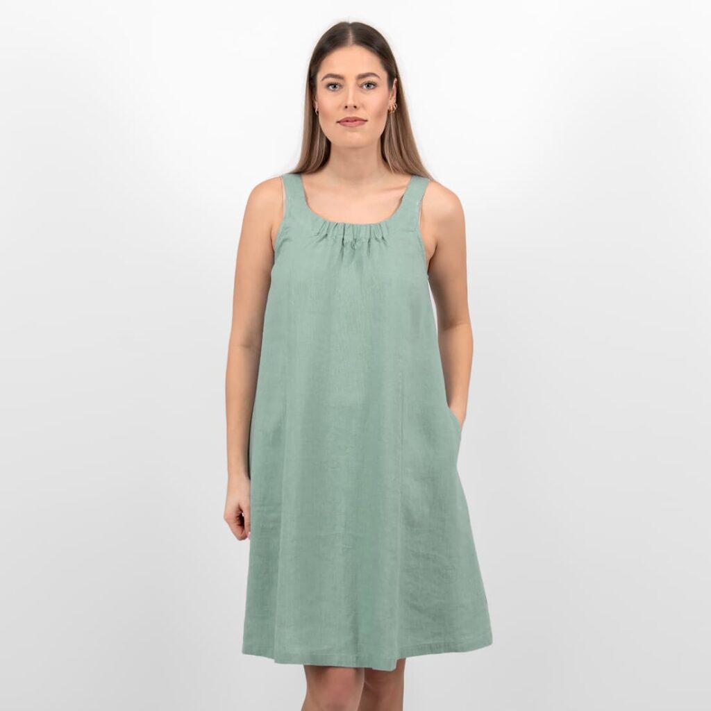 MINA Robe vert d'eau 3 MINA Robe vert d'eau – Image 3