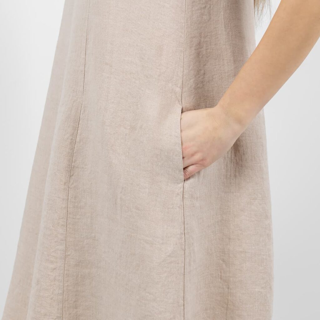 MINA Robe sable 5 MINA Robe sable – Image 5