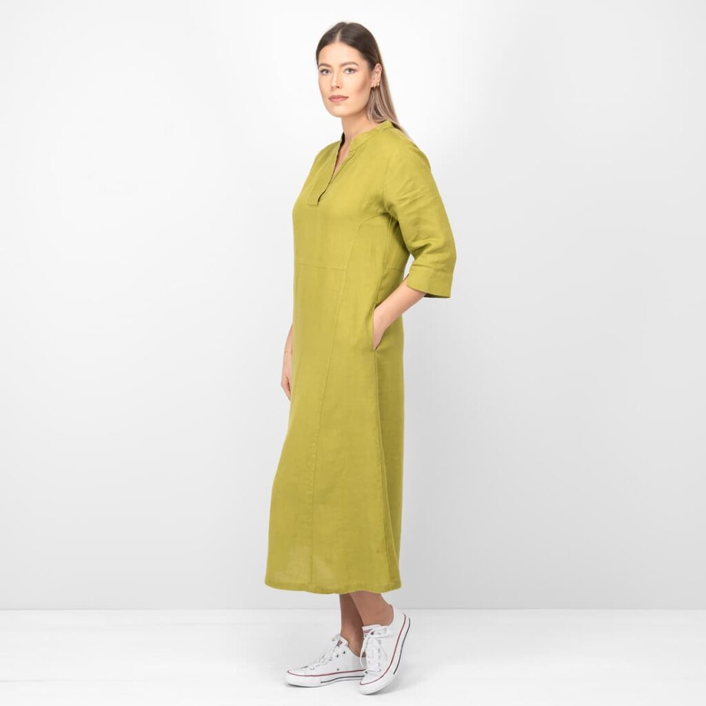 VENA Robe vert pomme 2 VENA Robe vert pomme – Image 2