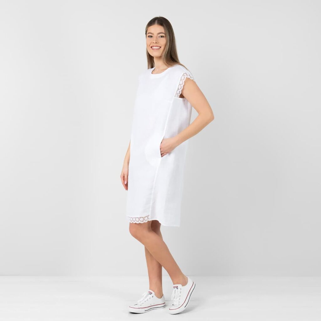 MILDA Robe blanche 2 MILDA Robe blanche – Image 2