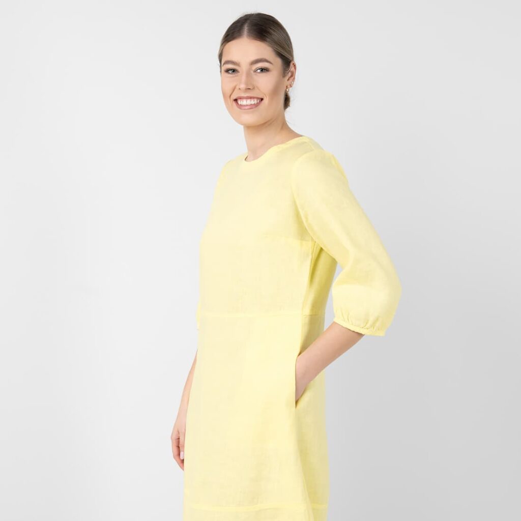 OSAKA Robe jaune 4 OSAKA Robe jaune – Image 4