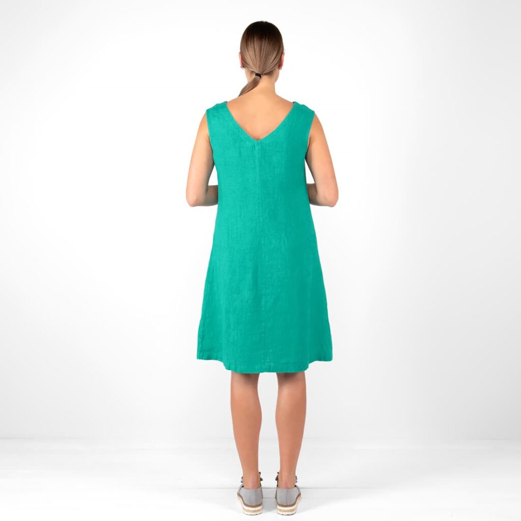 LUKA Robe vert vif 5 LUKA Robe vert vif – Image 5