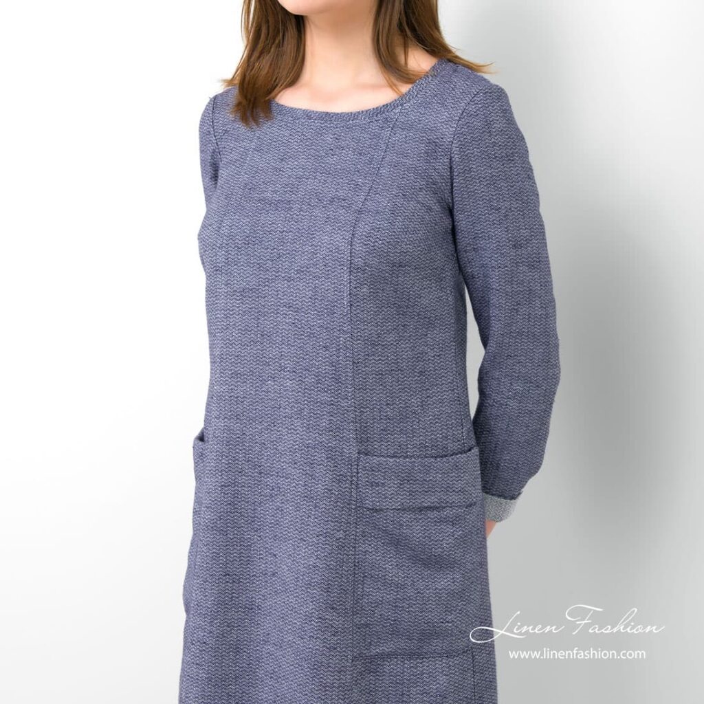 MARTA Robe bleue 2 MARTA Robe bleue – Image 2