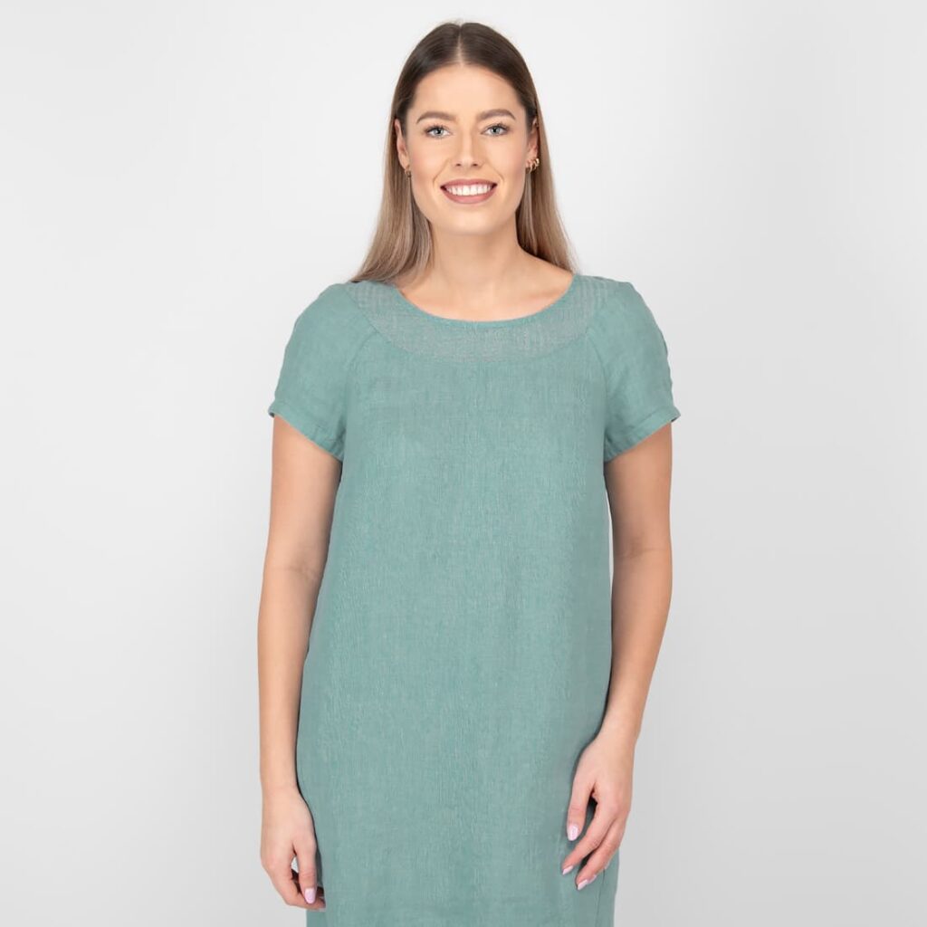 PROVENCE Robe vert deau 3 PROVENCE Robe vert deau – Image 3