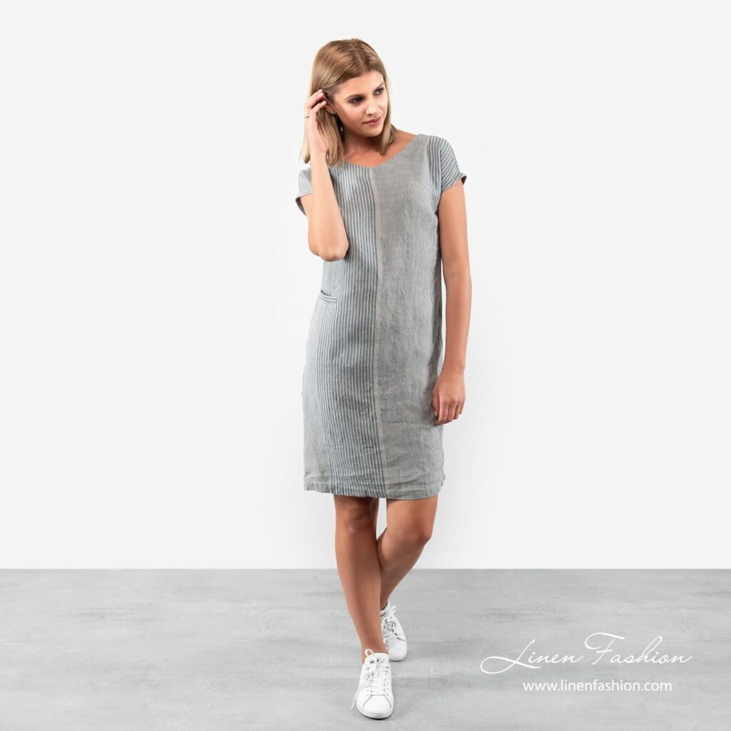 RETRO Robe grise 1 RETRO Robe grise