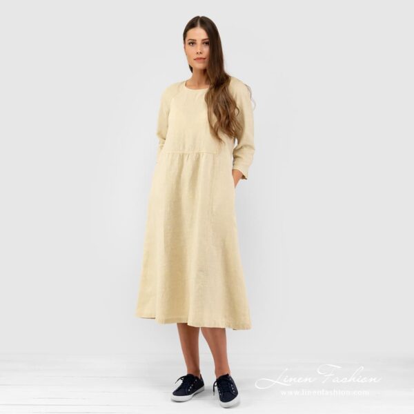 DELFINA Robe jaune pâle