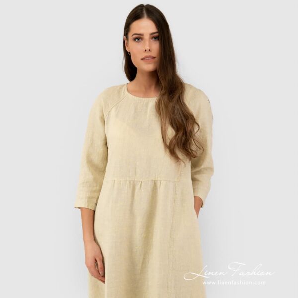 DELFINA Robe jaune pâle – Image 2
