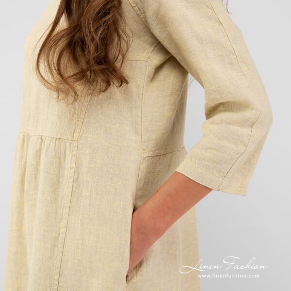 DELFINA Robe jaune pâle – Image 3