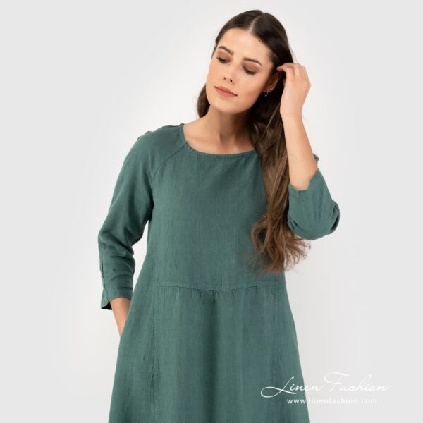 DELFINA Robe vert foncé – Image 2