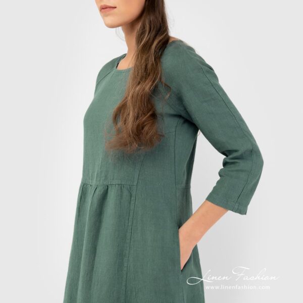 DELFINA Robe vert foncé – Image 3