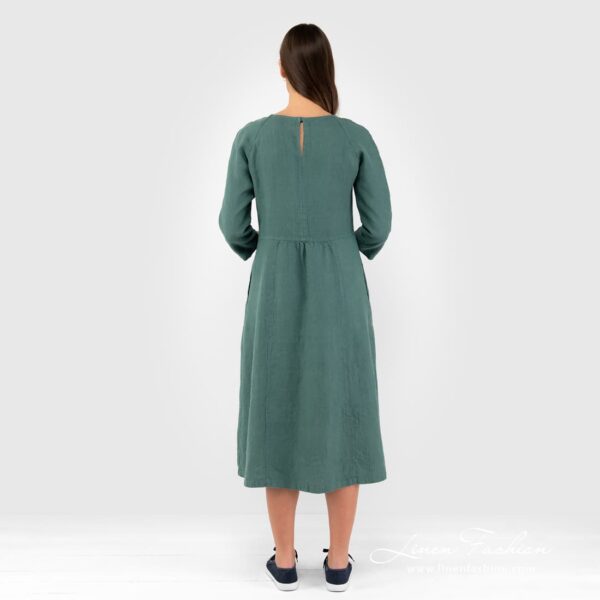 DELFINA Robe vert foncé – Image 4