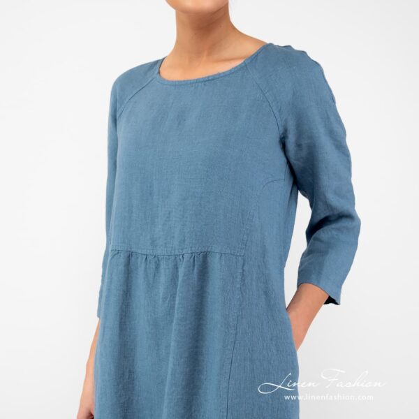DELFINA Robe bleu sarcelle – Image 3