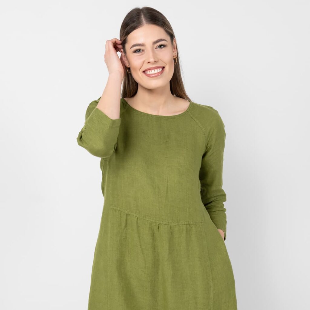 DELFINA Robe verte 2 DELFINA Robe verte – Image 2