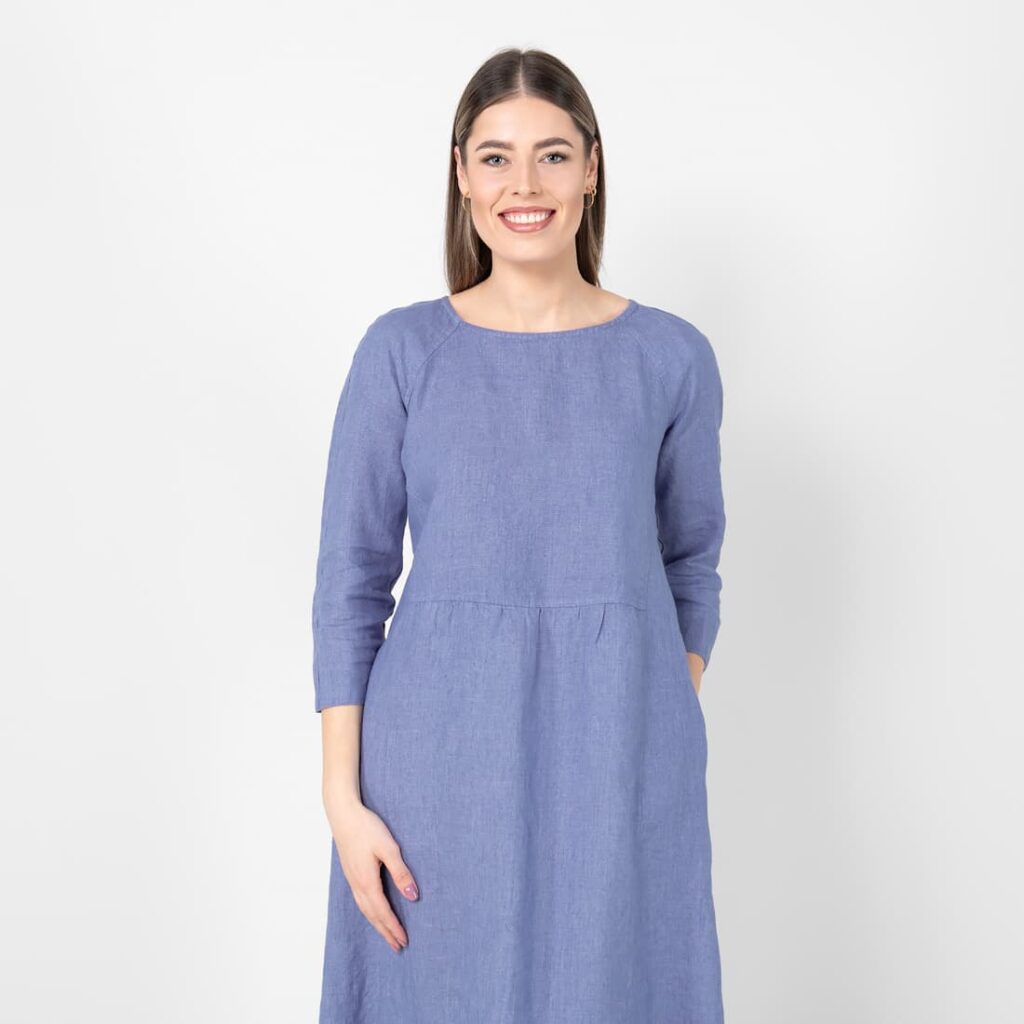 DELFINA Robe bleue 2 DELFINA Robe bleue – Image 2