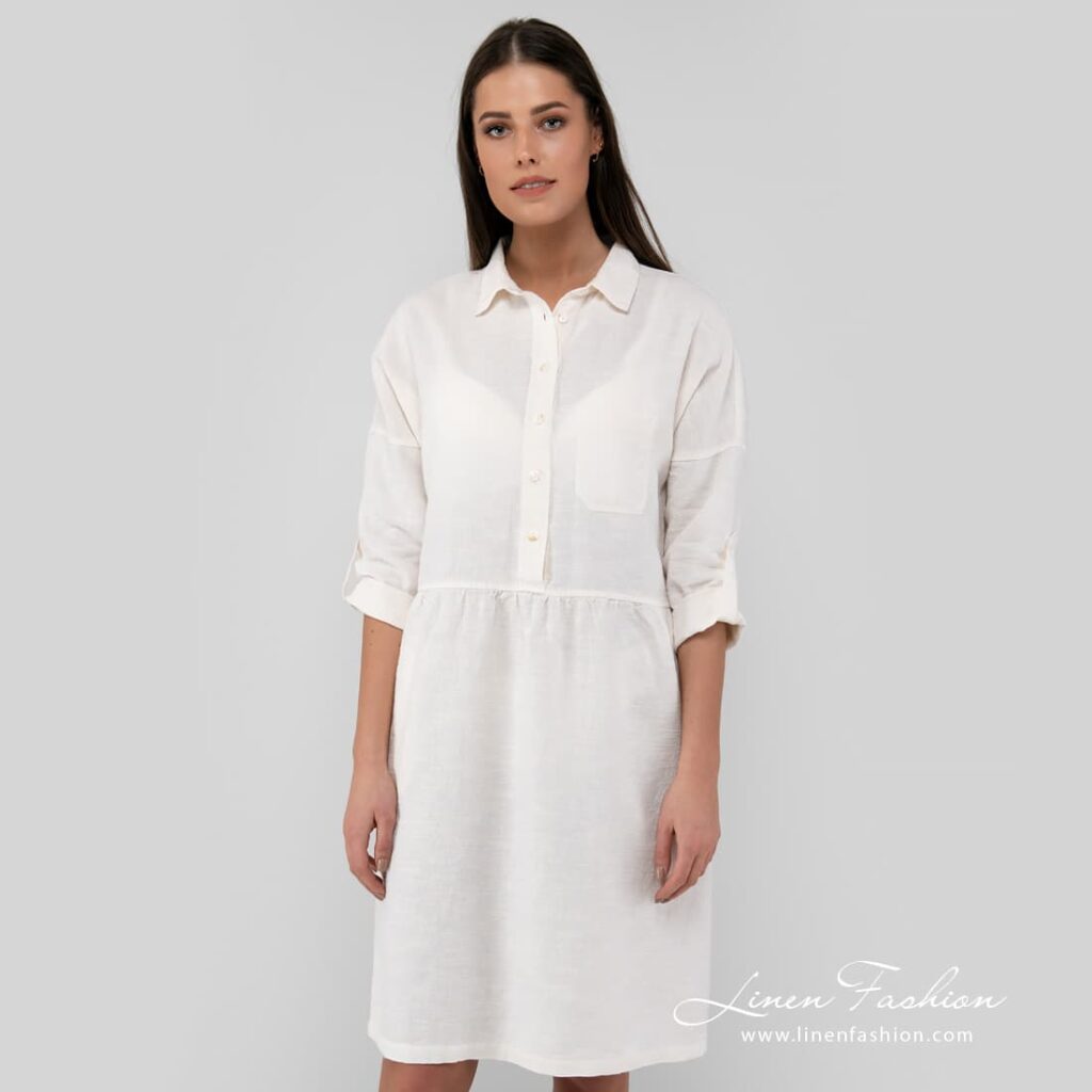 JUDIT Robe blanche 2 JUDIT Robe blanche – Image 2