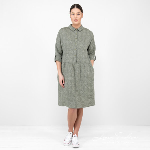 JUDIT Robe vert mousse