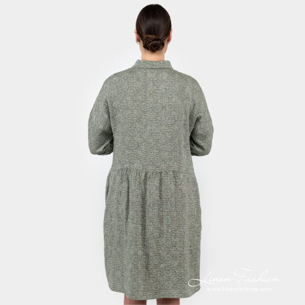 JUDIT Robe vert mousse – Image 5