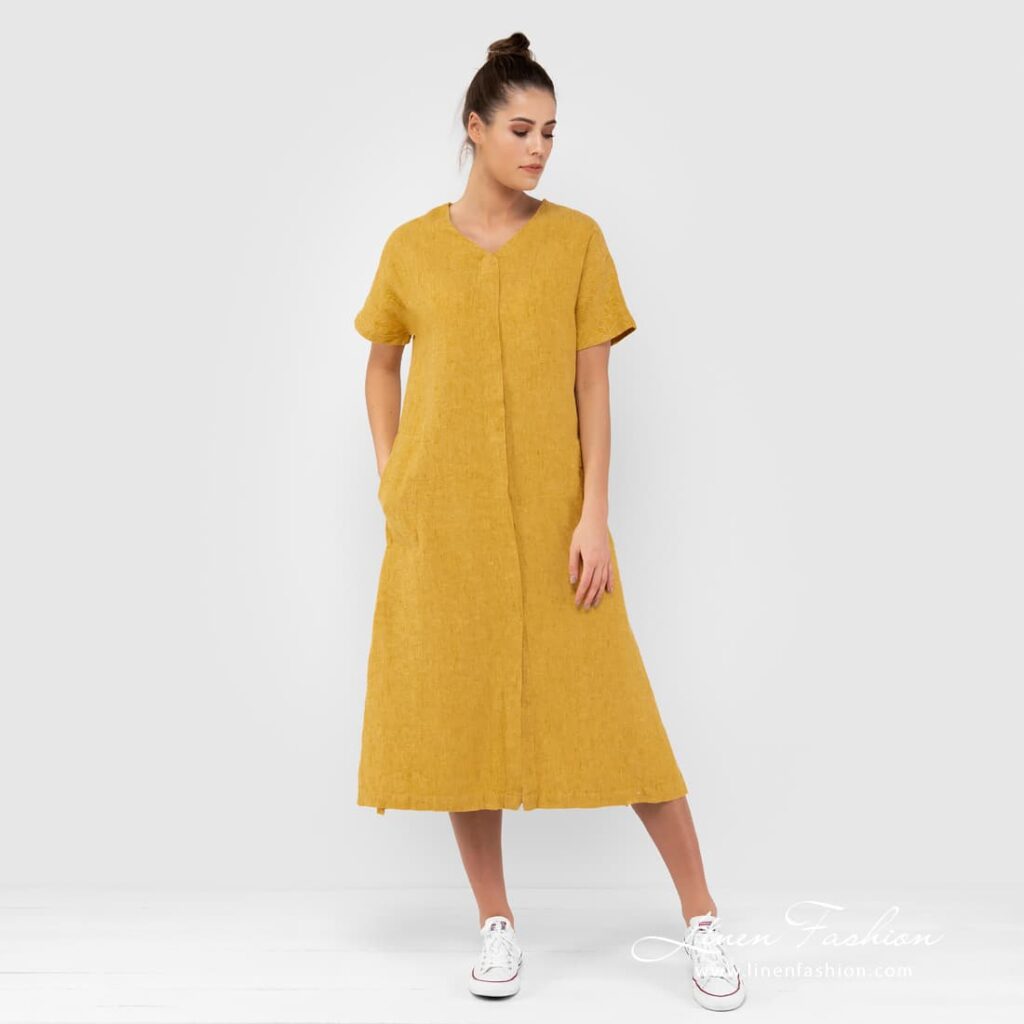 TOKYO Robe jaune 2 TOKYO Robe jaune – Image 2