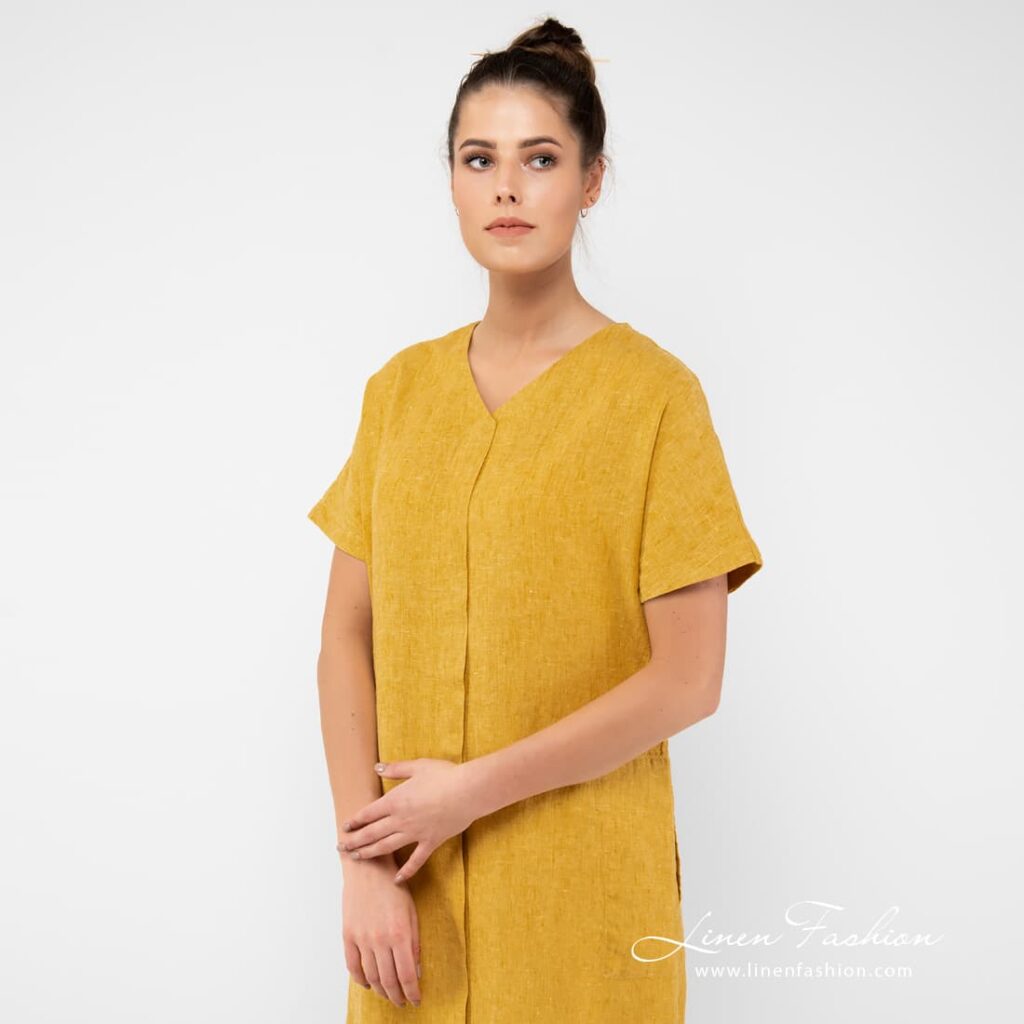 TOKYO Robe jaune 3 TOKYO Robe jaune – Image 3