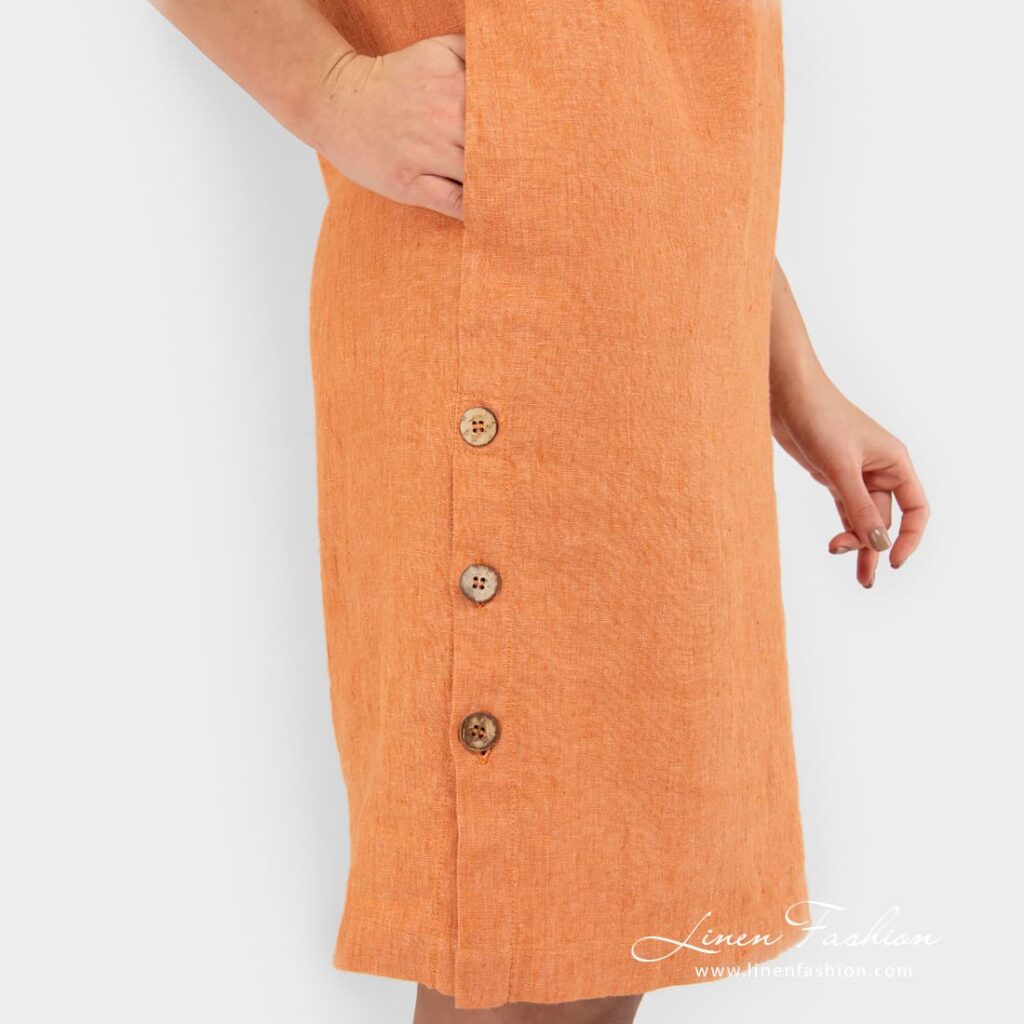 MALVINA Robe orange 5 MALVINA Robe orange – Image 5