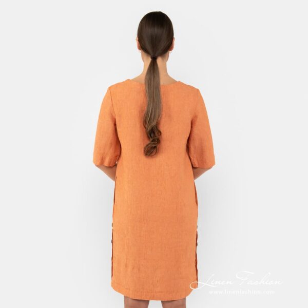 MALVINA Robe orange – Image 6