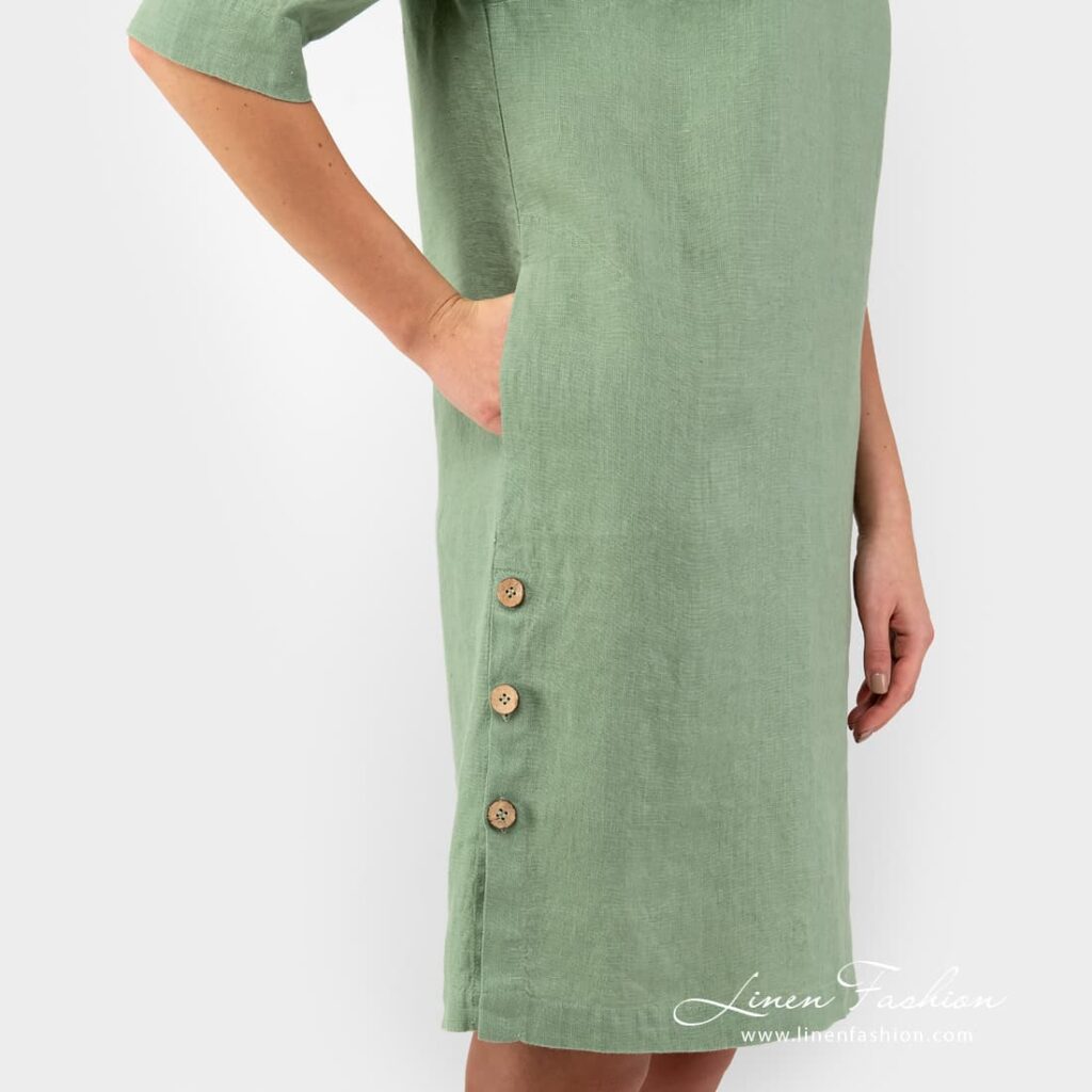 MALVINA Robe verte 4 MALVINA Robe verte – Image 4