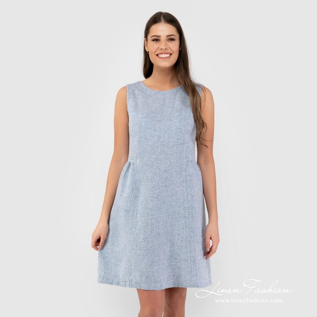 JAMAIKA Robe bleue 2 JAMAIKA Robe bleue – Image 2