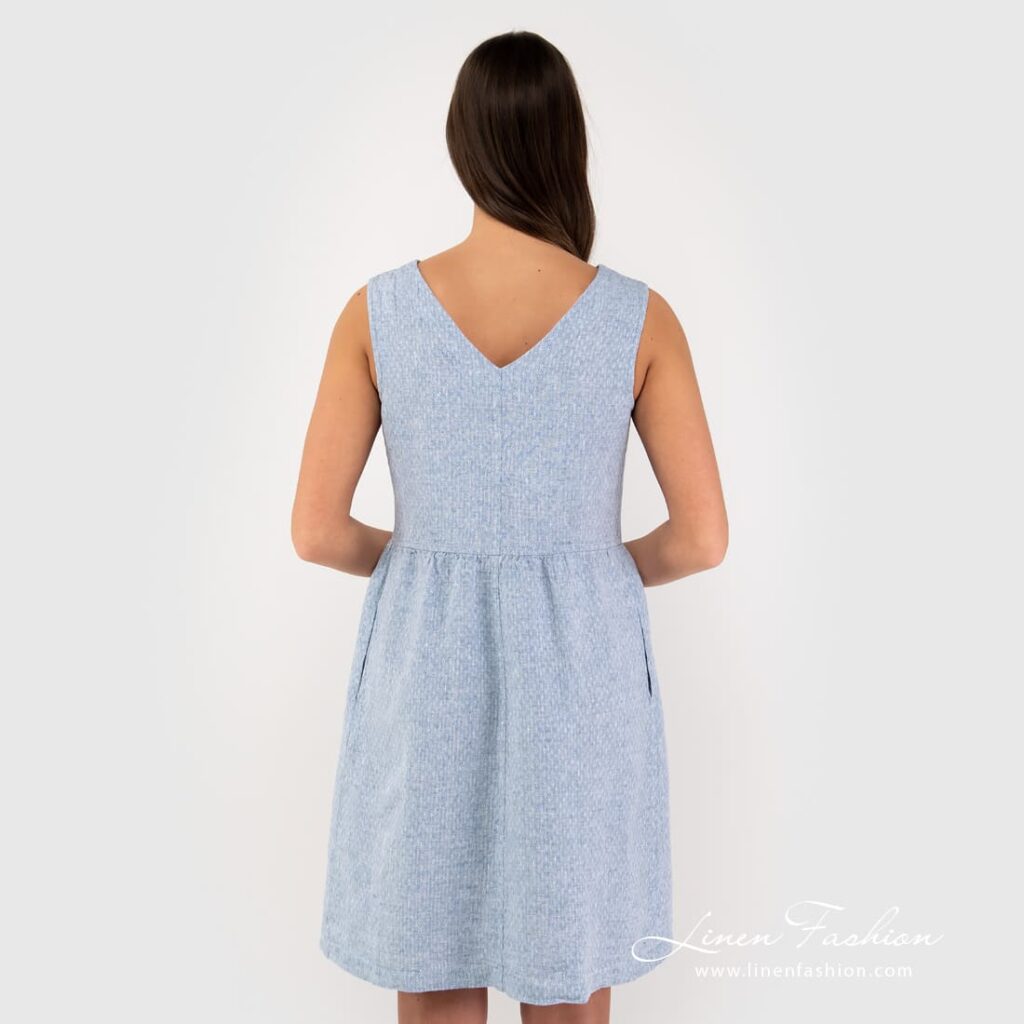 JAMAIKA Robe bleue 4 JAMAIKA Robe bleue – Image 4